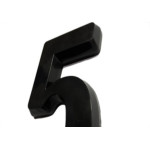 Numero Deplasti 3D Preto 5 13Cm
