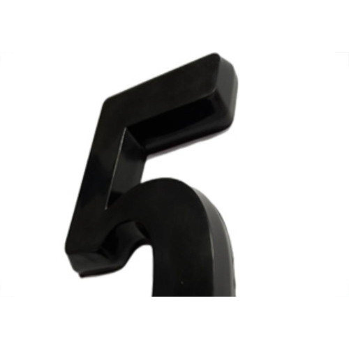 Numero Deplasti 3D Preto 5 13Cm