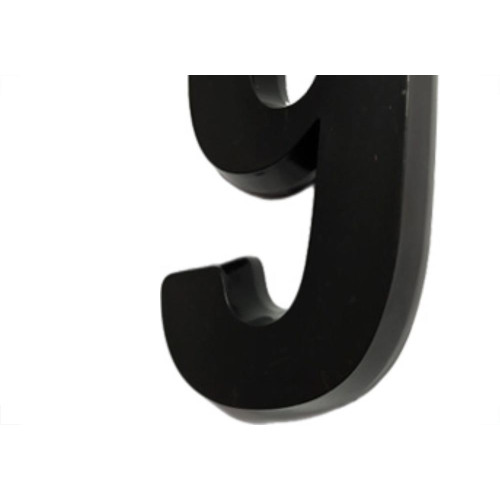 Numero Deplasti 3D Preto 9 13Cm