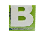 Letra Lubian 3D Branca Abs B 10Cm