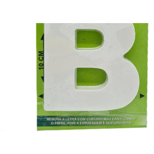 Letra Lubian 3D Branca Abs B 10Cm