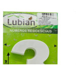 Numero Lubian 3D Branco Abs 3 10Cm