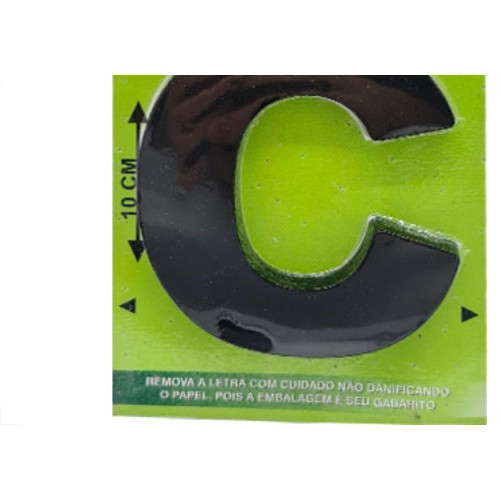 Letra Lubian 3D Preta Abs C 10Cm