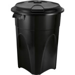 Cesto Lixo Injepl.Rd.Black 60L-242