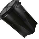 Cesto Lixo Injepl.Rd.Black 60L-242