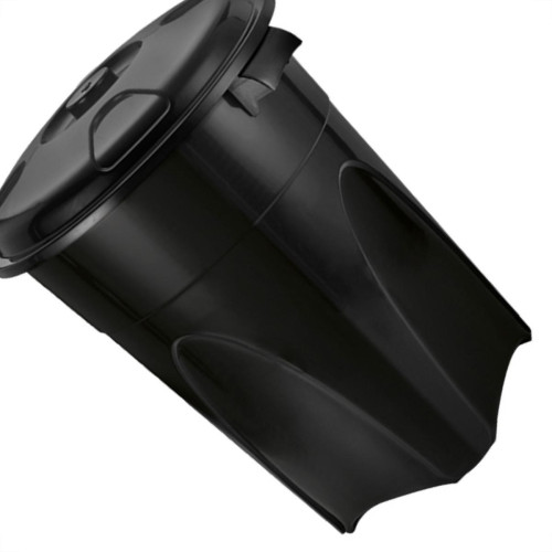 Cesto Lixo Injepl.Rd.Black 60L-242