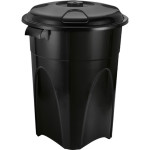 Cesto Lixo Injepl.Rd.Black 100L