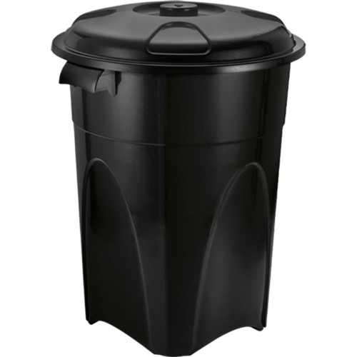 Cesto Lixo Injepl.Rd.Black 100L