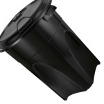 Cesto Lixo Injepl.Rd.Black 100L