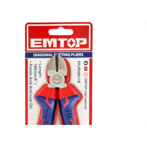 Alicate Corte Lateral Pvc 6'' Emtop