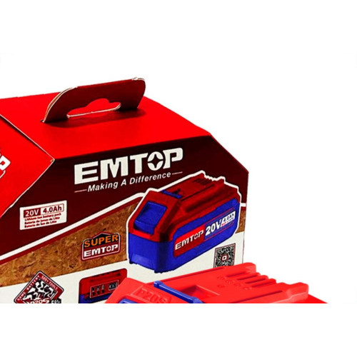 Bateria Emtop Li-Ion 20V 4.0A