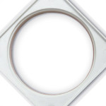 Porta Grelha Grap Quadrada Bca 150 - Kit C/6 UN