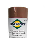 Fita Adesiva P/Embalagem Marrom Brasfort 48X 45 - Kit C/5 UN