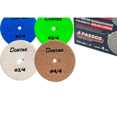 Disco P/Polimento Cortag Kit C/4Pc