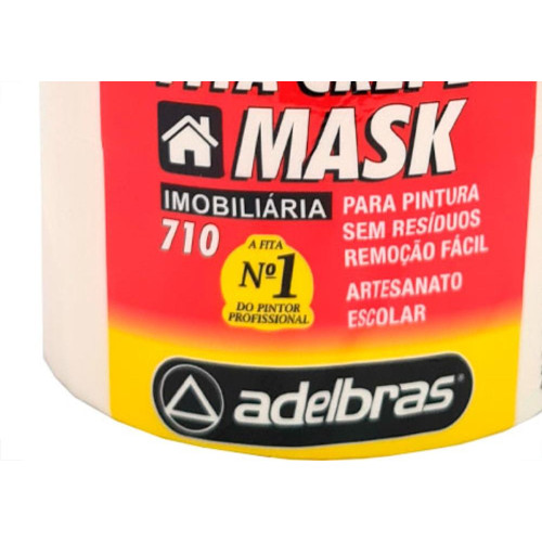 Fita Crepe Adelbras 710 48Mm X 50Mt - Kit C/2 RL