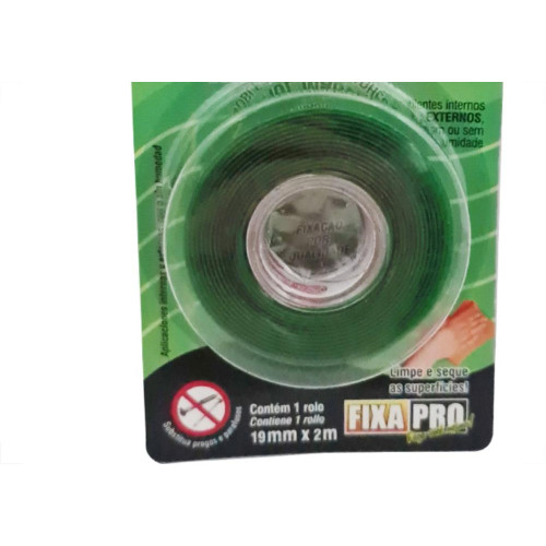 Fita Dupla Face Transp.Adelbras  19X2Mt