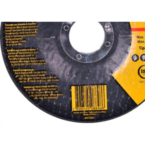 Disco Stanley Desbaste 4.1/2 X 7/8 - Kit C/25 PC