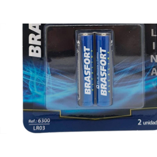 Pilha Brasfort Alc Palito Aaa C/02