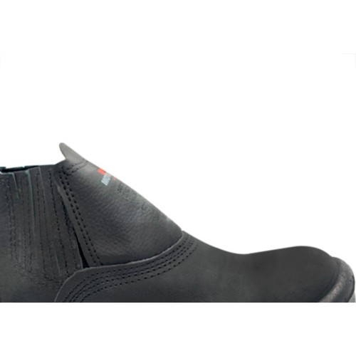 Botina Seguranca Cartom 81 Elastico Biqueira de Aco Bidensidade Preto 37