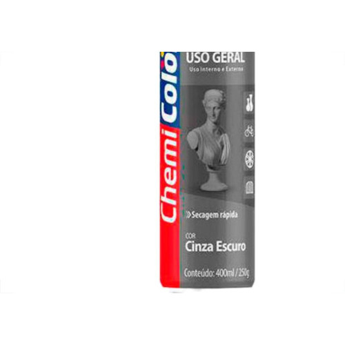 Spray Chemic.Geral Cinza Esc. 400Ml
