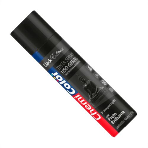 Spray Chemic.Geral Preto Bril.400Ml