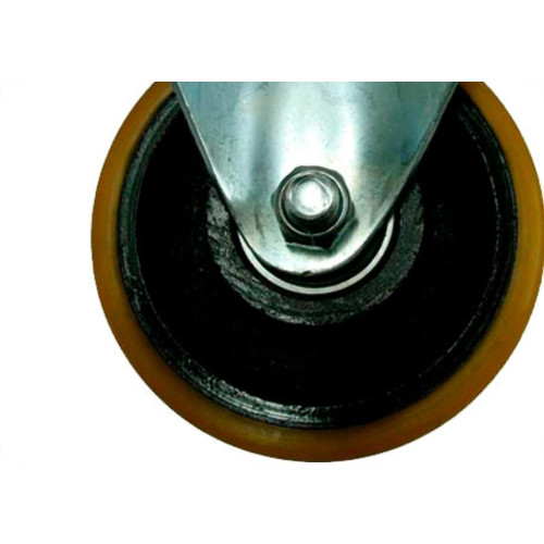 Rodizio Pu/Ferro Placa Fixa 4(250K)