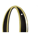 Numero Colonial Preto/Dourado N.0