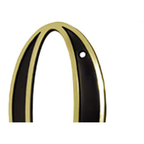 Numero Colonial Preto/Dourado N.0