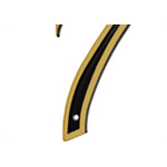 Numero Colonial Preto/Dourado N.7