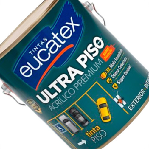 Tinta Eucatex Piso 3,6Lt Verm.Seguranca Tinta Eucatex Piso 3,6Lt Verm.Seguranca
