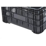 Caixa Plast.Perfurada Preta 55 X 36 - Kit C/3 PC