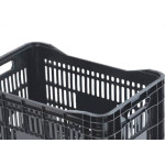 Caixa Plast.Perfurada Preta 55 X 36 - Kit C/3 PC