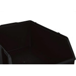 Gaveteiro P/Prateleira Preto 08 - Kit C/12 PC