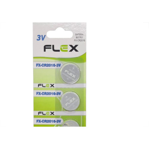 Pilha Bateria Flex Botao Cr2016 C/5
