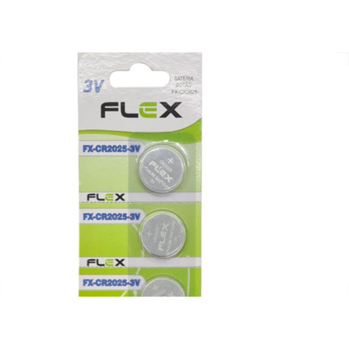 Pilha Bateria Flex Botao Cr2025 C/5