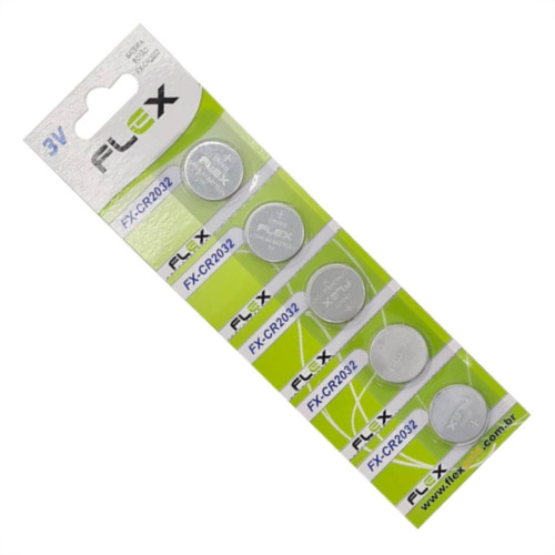 Pilha Bateria Flex Botao Cr2032 C/5