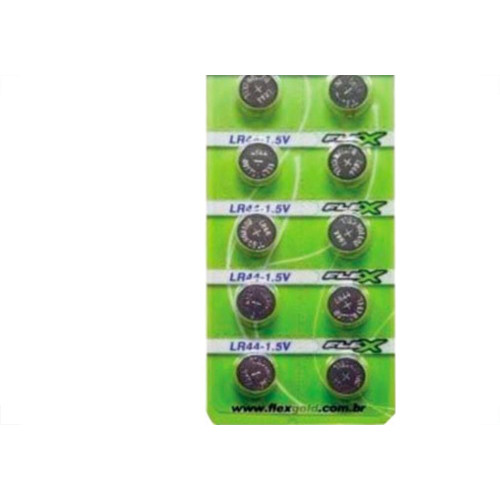 Pilha Bateria Flex Botao Lr44 C/14