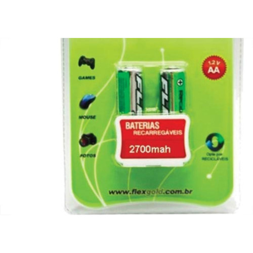 Pilha Flex Recarreg.Aa C/2