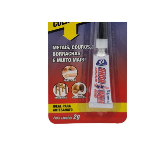 Cola Inst Ultra Bond Garin 2G - Kit C/12 PC