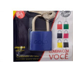 Cadeado Gold Color 25 Azul