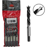 Broca Aco Carbono 3 Ponta Htom 12Mm - Kit C/5 PC