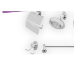 Kit Aces.P/Wc Hidrolar Inox  5Pc