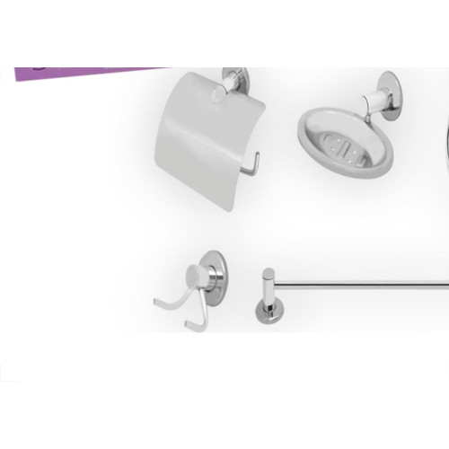 Kit Aces.P/Wc Hidrolar Inox  5Pc
