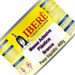 Massa Plastica Ibere Branca 400 Grs - Kit C/12 PC