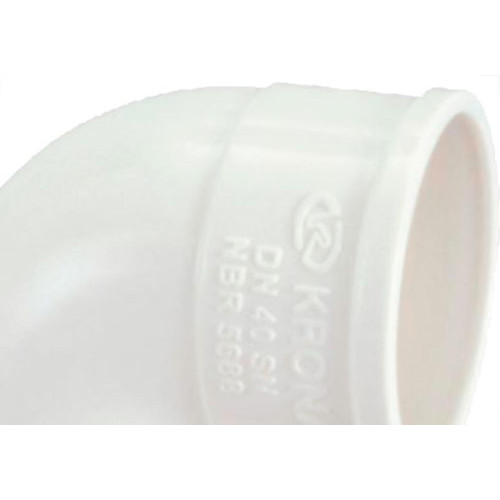 Cotovelo Esgoto Krona. 40 X 90 - Kit C/50 PC