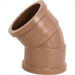 Cotovelo Soldavel PVC Liso Liso Krona 50Mm X 45 - Kit C/10 PC