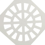 Grelha Plast.Quadr.Branca 100 Krona - Kit C/12 PC