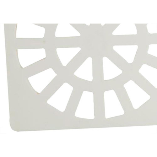 Grelha Plast.Quadr.Branca 100 Krona - Kit C/12 PC