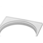 Porta Grelha Krona Quadrada Bca 100 - Kit C/12 PC