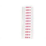 Placa Sinalizacao 1,5X 4 - 220V C/16 - Kit C/5 CA